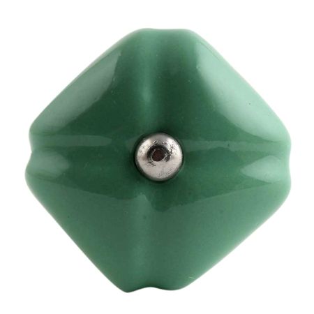 Solid Sage Green Medium Square Ceramic Wine Bottle Stopper